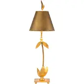 Flambeau Elstead Red Bell Tischleuchte E27 Blattgold