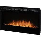 Dimplex Prism 34", Wandmontierbarer Kamin, Geschlossen, Elektro, Schwarz, Drinnen, Optiflame
