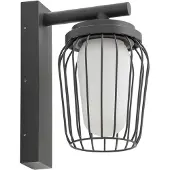 LUCANDE Außenwandleuchte Chandan, 30 cm, anthrazit