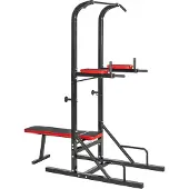 TecTake Kraftstation Reeves 180x95x210cm - schwarz
