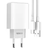 OPPO , USB-Ladegerät (10W) mit USB / USB-C Kabel für , Weiß