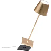 Zafferano Poldina Pro LED-Akkuleuchte-Blattgold-mit LED (2200K/2700K/3000K)