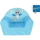 Fun House Blauer Clubsessel Léon le Dragon
