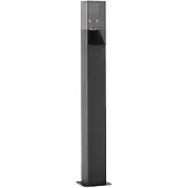 LUCANDE Fiola Außen Gartenleuchte Antracite - , Fiola, dimmbar, Schwarz, für Terrasse, Metall, Modern