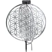 Globo Lighting Solarleuchte Metall silberfarben, LED