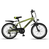 Altec Dakota MTB 20 Zoll Jungen 7G Felgenbremse Armeegrün