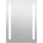 Mirlux Badezimmerspiegel mit LED-Beleuchtung & Heizung - Wandspiegel rechteckig- Anti-Kondensations-Duschspiegel - 90x65CM
