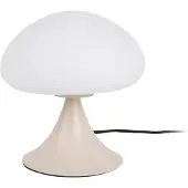 Leitmotiv - Tischleuchte Hongo - Warmes Grau - Ø20cm Tischlampe - Nachttischlampe, Wohnzimmer, Schlafzimmer