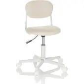Hjh OFFICE Kinderdrehstuhl KIDDY BASE I Schreibtischstuhl für Kinder höhenverstellbar ohne Armlehnen Stoff