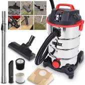 HECHT 8335 Z Industriesauger mit Steckdose Set | Nass- & Trockensauger | 35 Liter | 1400 W