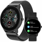 Forever Smartwatch Sportband SB-325 Bluetooth, Musiksteuerung, Schrittzähler, etc. IP67, Fitnessuhr, Herzfrequenzmesser Slim schwarz