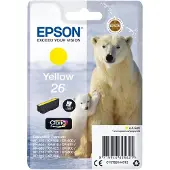 Epson Polar bear 26 Eisbär Claria Premium Single Yellow Tinte, Standardertrag, Gelb, Tinte auf Pigmentbasis, 4,5 ml, 1 Stück(e), Einzelpackung