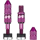 E*thirteen Quick Fill Tubeless Schrader Ventile, 23-31mm Felgentiefe, 2 Stk., eggplant