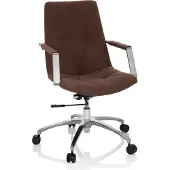 Hjh OFFICE SARANTO II - Home Office Bürostuhl Mittelbraun