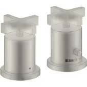 Hansgrohe Fertigmontageset Axor Citterio 2-L-W-Ran-Arm, m TH, KrG, Edelstahl-Optik