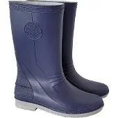 Power Safe Damen Gummistiefel wasserdicht mit hohem Schaft aus recyceltem PVC blau Größe 39