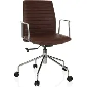 Hjh OFFICE Luxus Chefsessel VEMONA 30 Ergonomischer Bürostuhl mit Armlehnen Kunstleder Drehstuhl für Büro, Zuhause