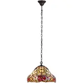 Rabalux 8086 Kronleuchter 2 Spots Mirella, E27, bronze-silber-mehrfarbig, rund, Klassisch, ø410mm
