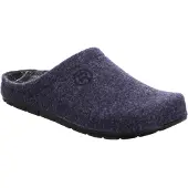 Rohde Herren Pantoffel Filz Hausschuh Memoryfußbett Rodigo-H 6744, Größe:45 EU, Farbe:Blau