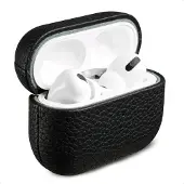 Accezz Echtleder Case für das Apple AirPods Pro 2 - Schwarz