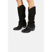Felmini Mittelhohe Lederstiefel Dresa C833 mit markanten Falten