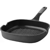 Berghoff Leo Stone+, Quadratisch, Grillpfanne, Schwarz, Keramik, Aluminium, 2,1 l