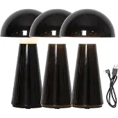 Star Trading LED-Tischleuchte ''Mushroom'' Akkuleuchte schwarz IP54