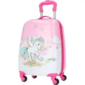 TheTrueC Kinder Koffer Trolley - Einhorn : Einhorn Farbe vom Hersteller: Einhorn