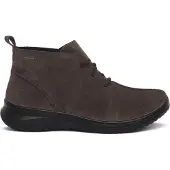 Legero Damen Knöchelschnürer Schuhe Nubukleder Braun flexible Gummisohle