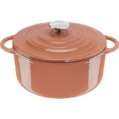 Tefal Lov Gusseisen Kochtopf 25 cm terracotta orange