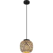 Globo Lighting Hängeleuchte Metall schwarz matt, 1x E27 LED