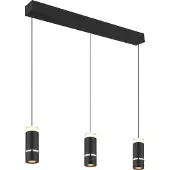 Globo Lighting Hängeleuchte Metall schwarz matt, LED