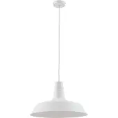 LINDBY Hängeleuchte Laylan, weiß, Ø 46 cm, Metall
