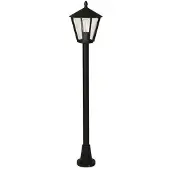 Albert Pollerleuchte 75W IP44 AGL E27 Alu sw Kst_tr