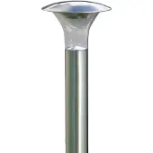 LINDBY Solar-LED-Erdspießleuchte Jolin, 66 cm, Edelstahl