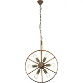 Globo Lighting Hängeleuchte Metall grün, 6x E27