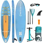 Spinera SUP Board Let's Paddle 10'10 (330cm) aufblasbar Allround Set mit Zubehör – 140kg Traglast