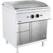 Chefgastro Base 700 Gas Grillplatten chrom BxTxH 800x700x900 mm
