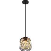 Globo Lighting Hängeleuchte Metall schwarz matt, 1x E27