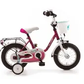 Bachtenkirch Kinderfahrrad My Dream 12,5 Zoll purpur weiß