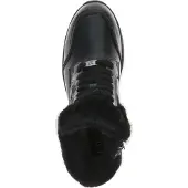 Caprice Damen Stiefelette Schnürboots Leder Zierreißverschluss 9-26105-43, Größe:37 EU, Farbe:Schwarz