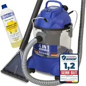 Albatros XXL Waschsauger Hydro 7500 + 1L Reiniger - 4in1 Polsterreiniger Teppichreiniger, Beutellos 1200 Watt, 20l Volumen, 22 kPa Saugleistung-