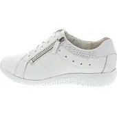 Waldlaufer Ira Sneaker Hochwertiges Leder für zeitloses Design, Bequeme Innenausstattung für besten Komfort, Flexible Anpassung durch Schnürung und Reißverschluss