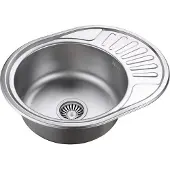 Quadron Spülbecken 1-Becken Spüle | Größe: 57 x 45 x 16 cm | JIM 216 | Küchenspüle Edelstahlspüle mit Siphon | Satin Pvd