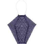 Lumiz Gartenbeleuchtung - Außenleuchten - Ikat Diamant - Solarlamp - 28cm - Dunkelviolett