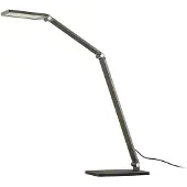 LUCANDE Mion LED Tischleuchte Dim. Blue Grey - , Mion, dimmbar, Grau, für Arbeitszimmer / Büro, Metall, Modern