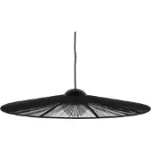 Zuiver Hängelampe Belle S Schwarz | Design-Leuchte mit Seil-Schirm