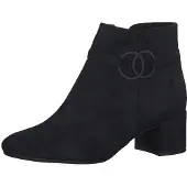 Tamaris Damen Ankle Boots/ Stiefeletten Schwarz Textil Größe: 39