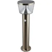 LINDBY LED-Solar-Sockelleuchte Antje, Bewegungsmelder, IP44