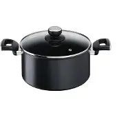 Tefal G2554672, 5,2 l, Rund, Schwarz, Aluminium, Titan, Schwarz